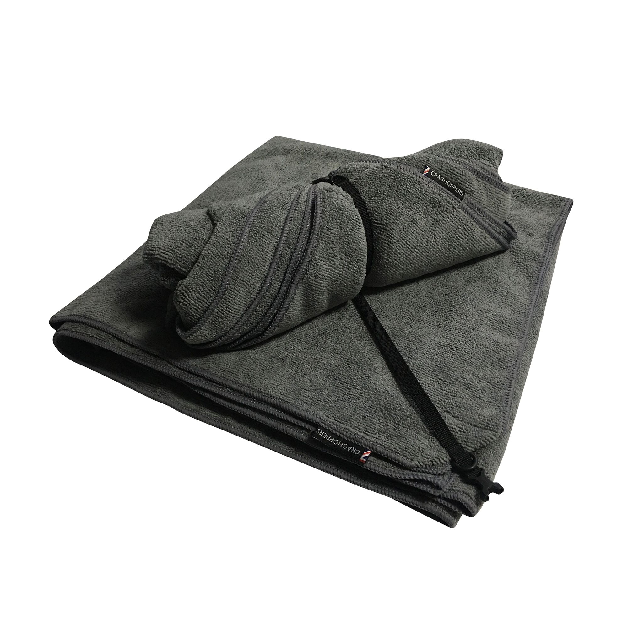 Super Large Microfibre Travel Towel | Charcoal