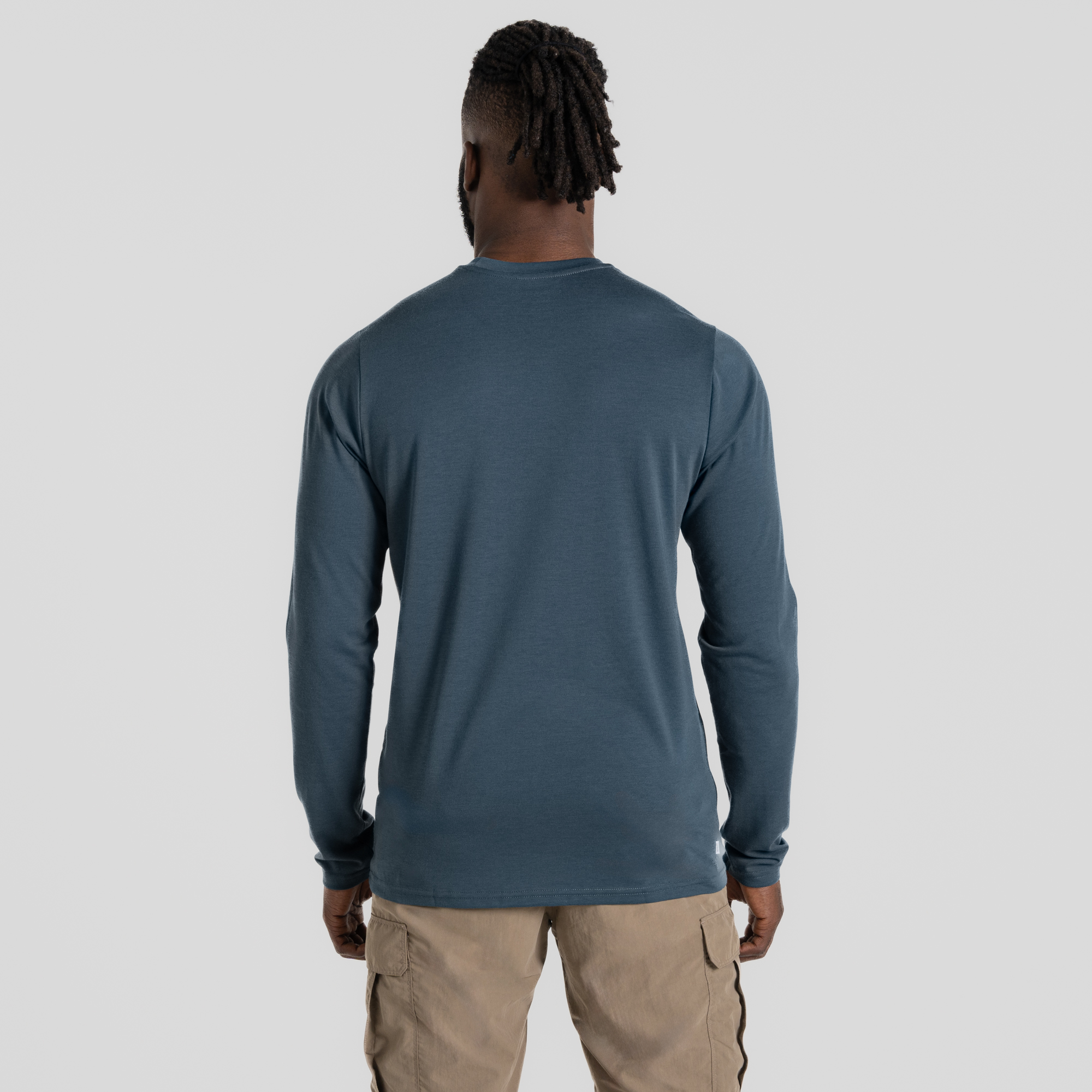 NosiLife Abel Long Sleeved T-Shirt-Blue Stone - Image 2