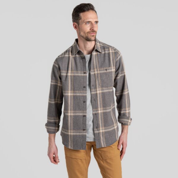 Gage LS Shirt-Soft Grey Marl Check