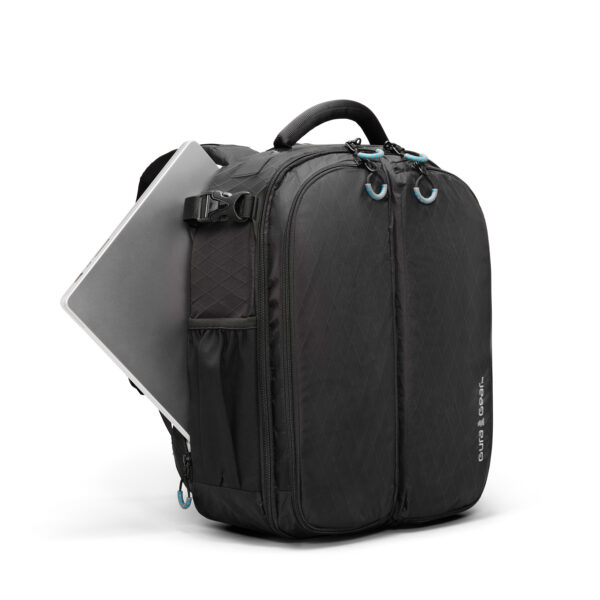 gura gear camera bag 16l+ black laptop compartment