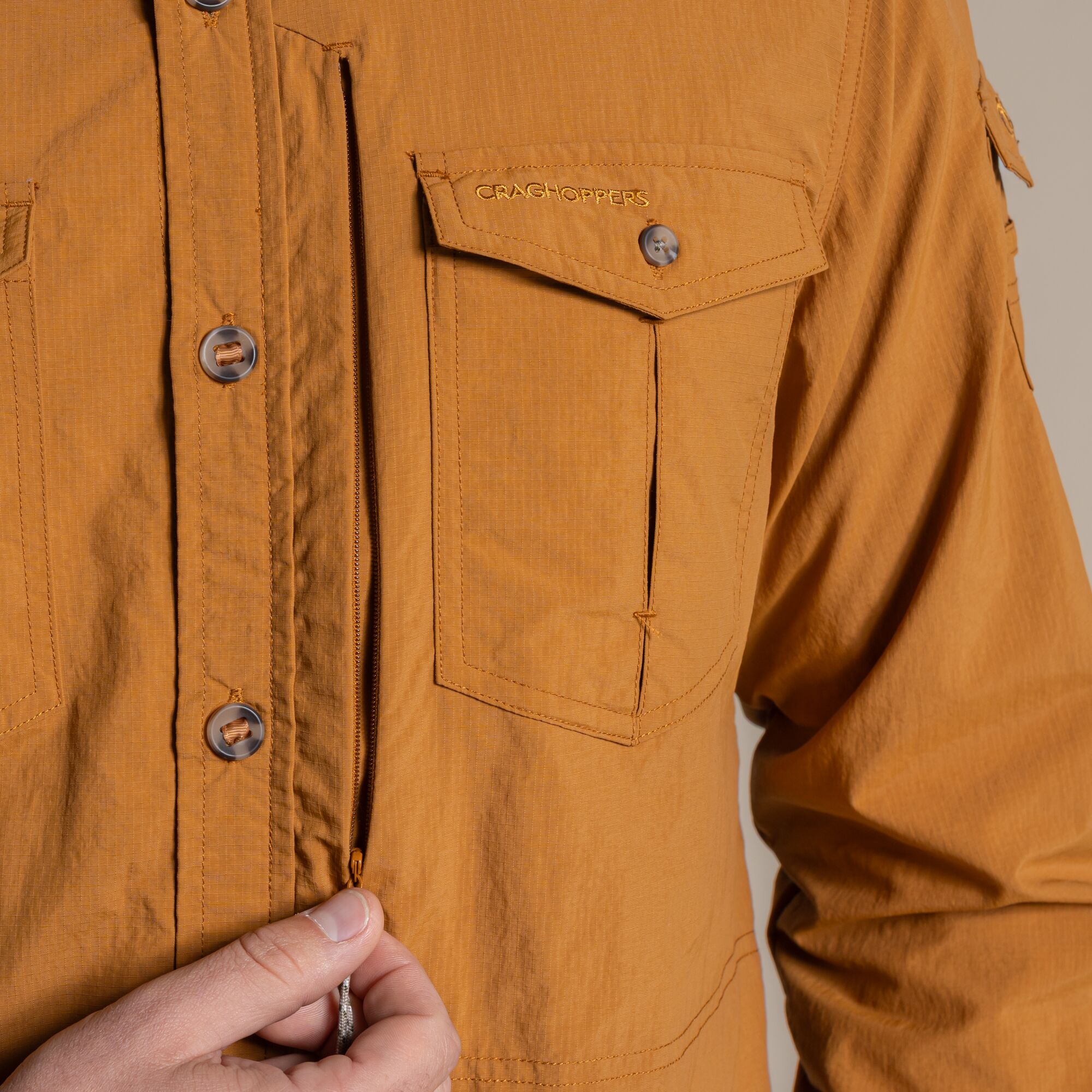 NosiLife Adventure Long Sleeved Shirt III-Deep Henna - Image 7