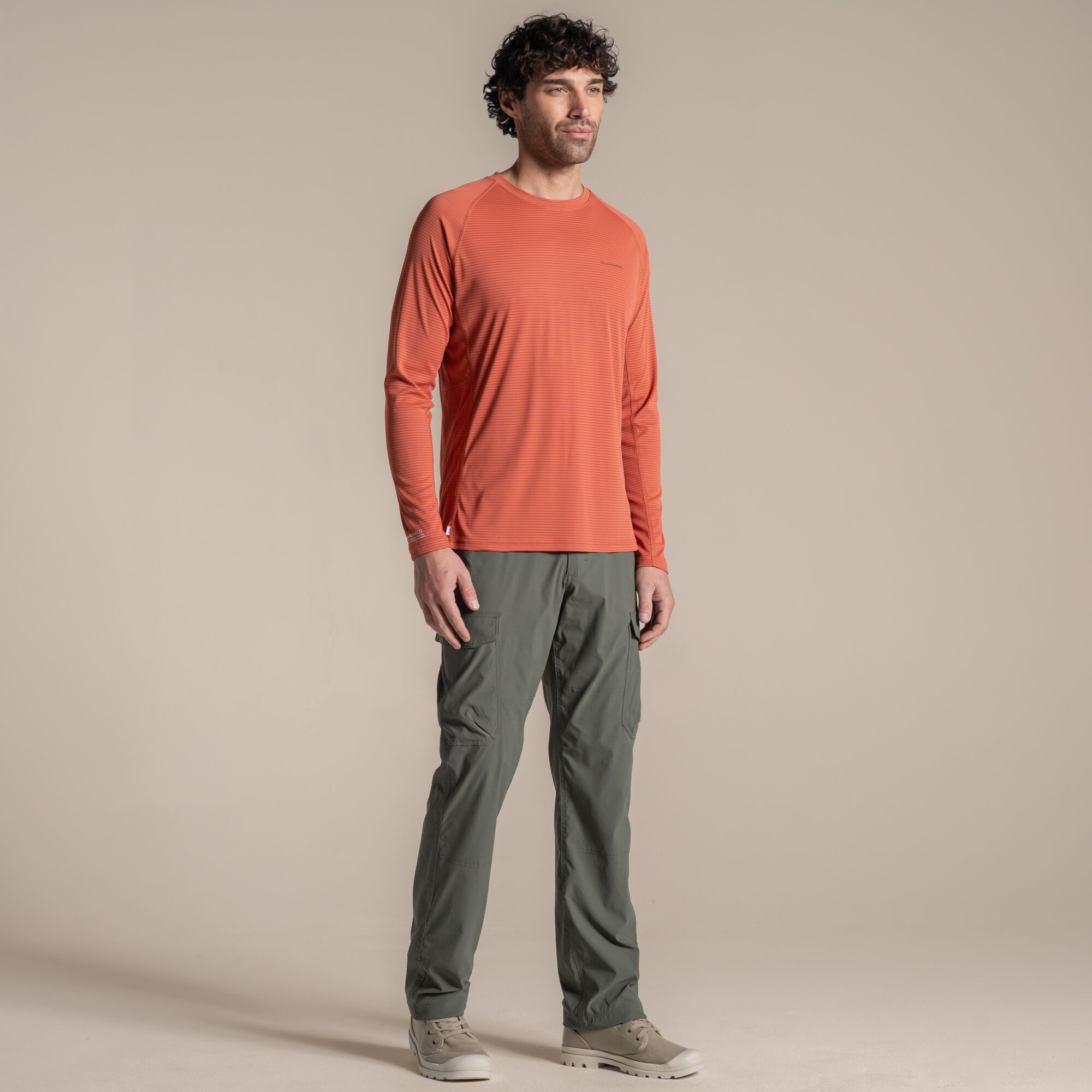 NosiLife SolarShield+ Half Zip Top-Dark Sahara - Image 2