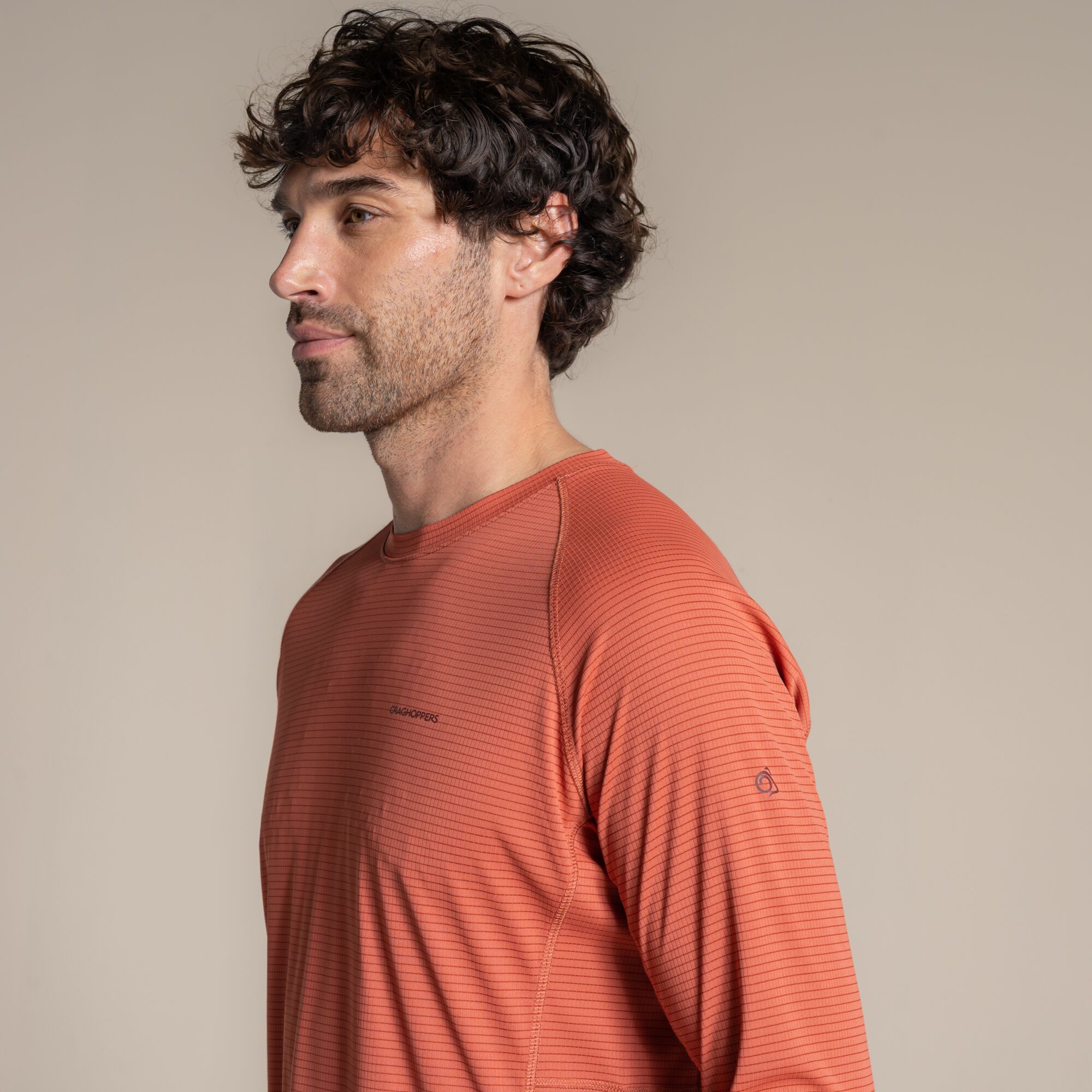 NosiLife SolarShield+ Half Zip Top-Dark Sahara - Image 3