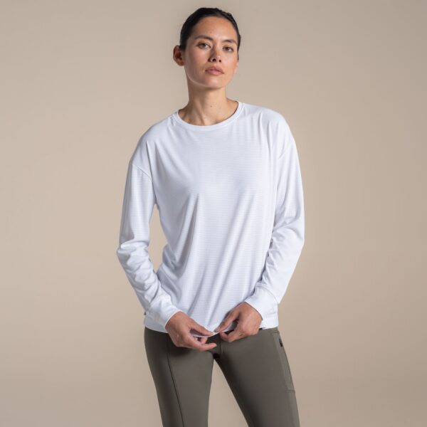 NosiLife SolarShield+ Long Sleeved T-Shirt-White