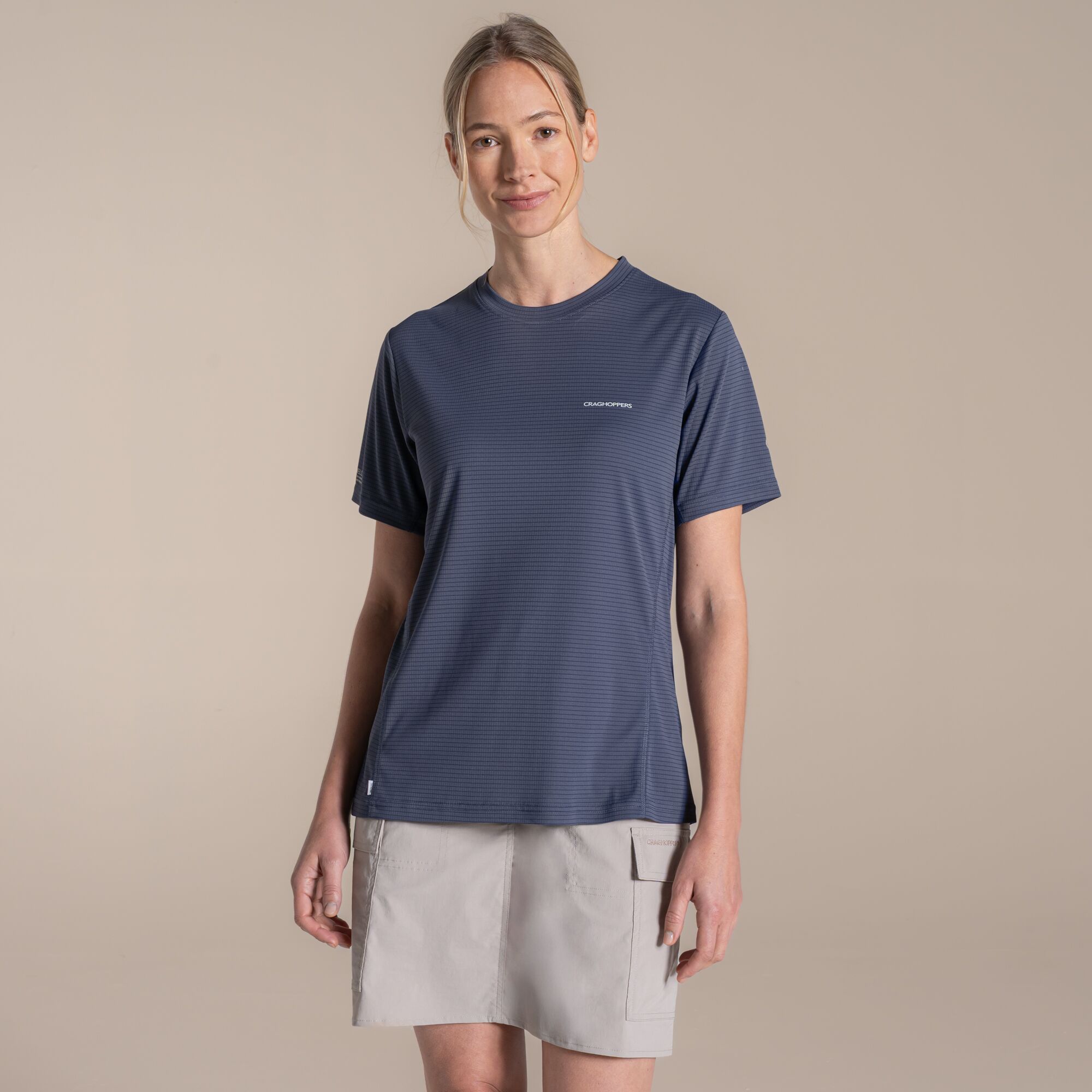 NosiLIfe SolarShield+ Short Sleeved T-Shirt-Anthracite