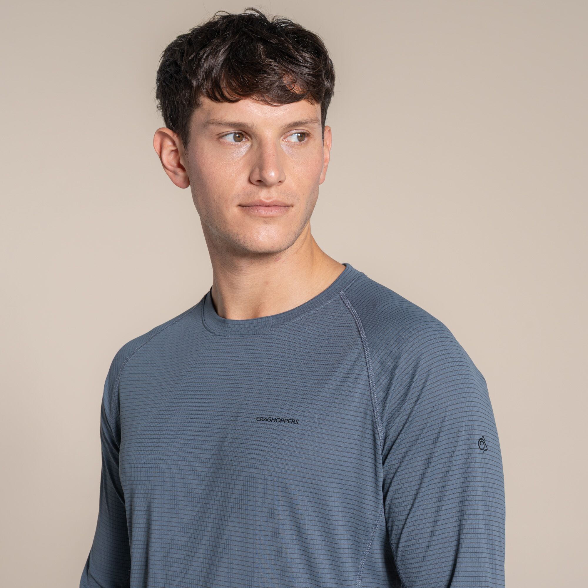 NosiLife SolarShield+ Long Sleeved T-Shirt-Dark Pewter - Image 3