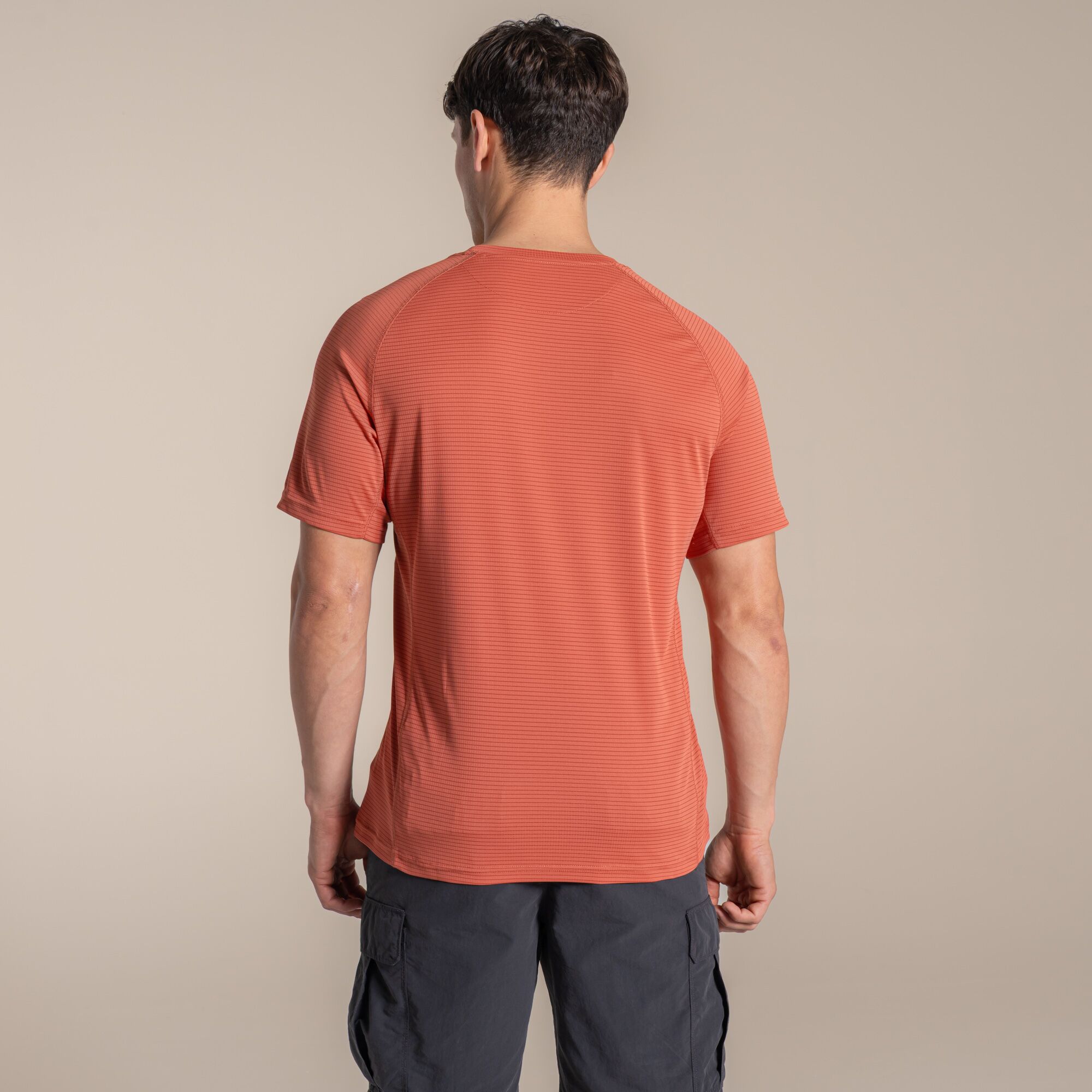 NosiLife SolarShield+ Short Sleeved T-Shirt-Dark Sahara - Image 3