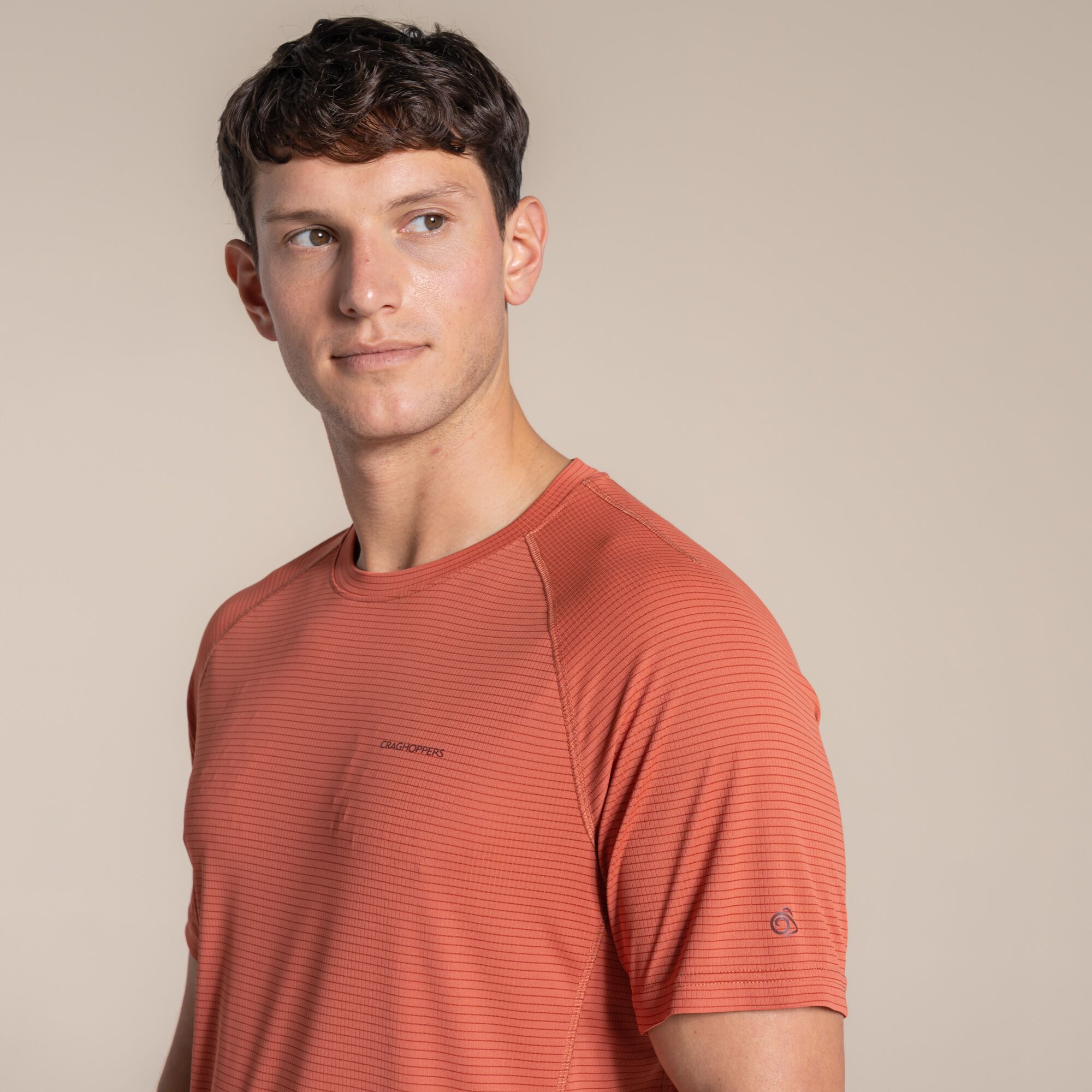 NosiLife SolarShield+ Short Sleeved T-Shirt-Dark Sahara - Image 4