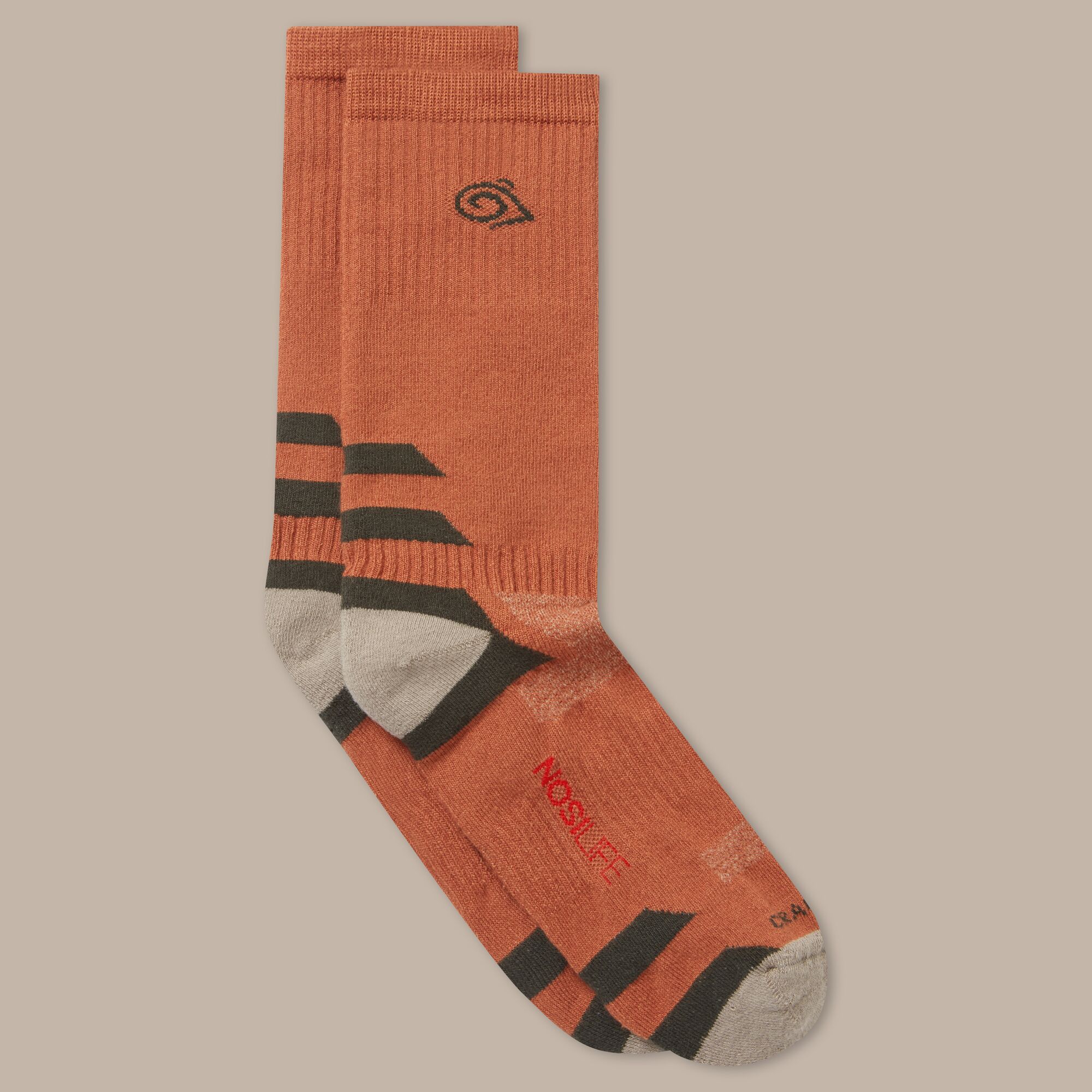 NosiLife Adventure Socks-Red Beach/Black Pepper