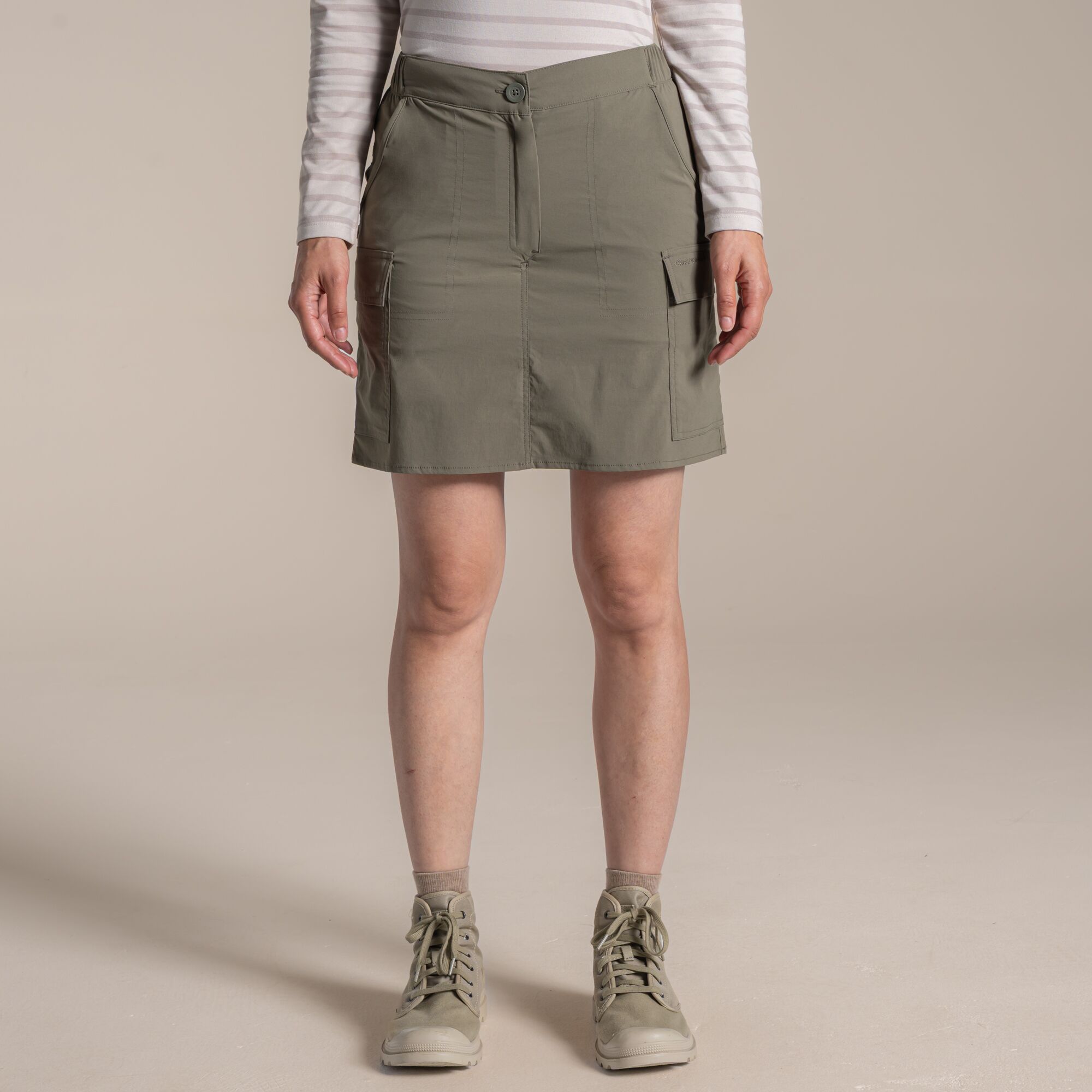 NosiLife Pro Cargo Skort Wild Olive - Image 3