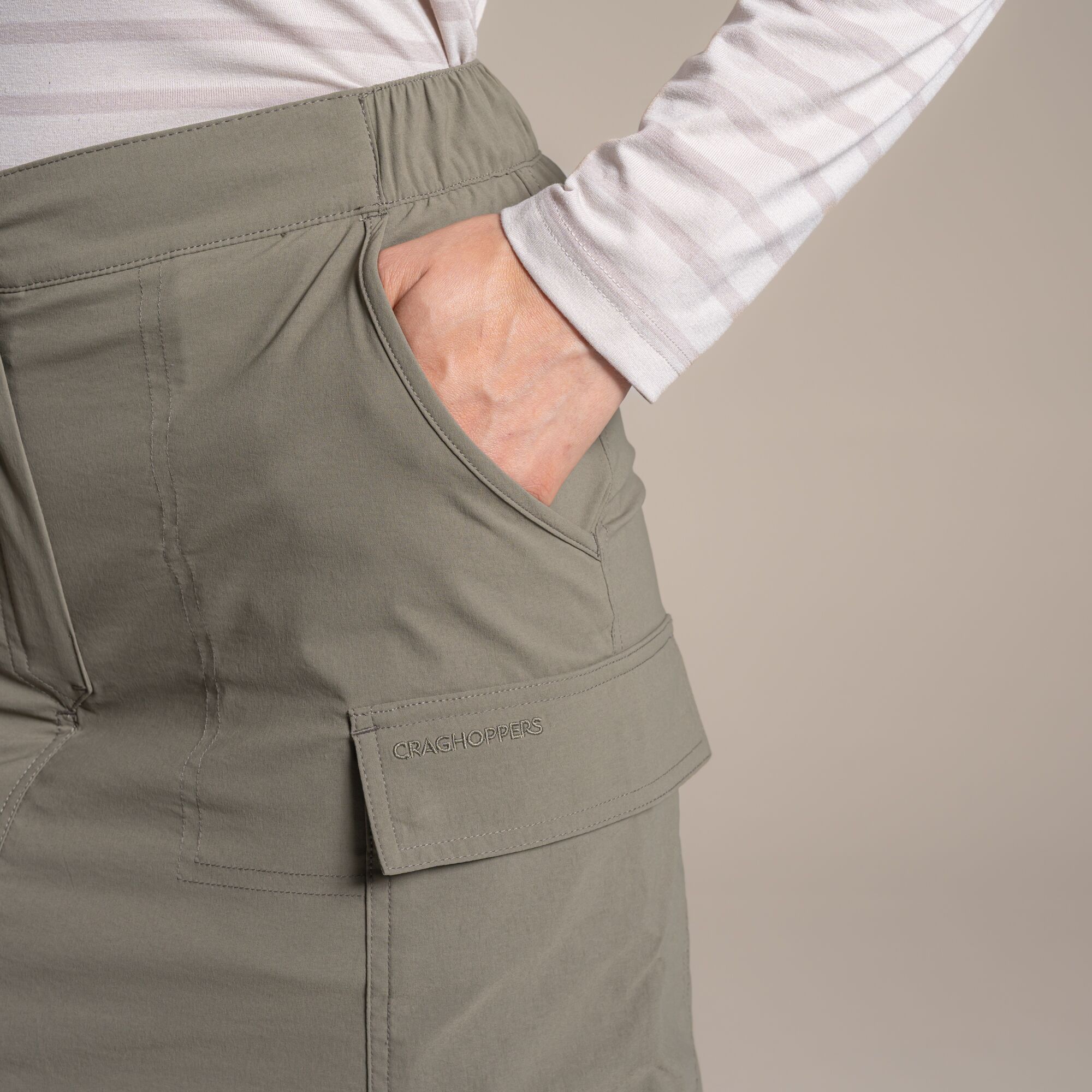 NosiLife Pro Cargo Skort Wild Olive - Image 7