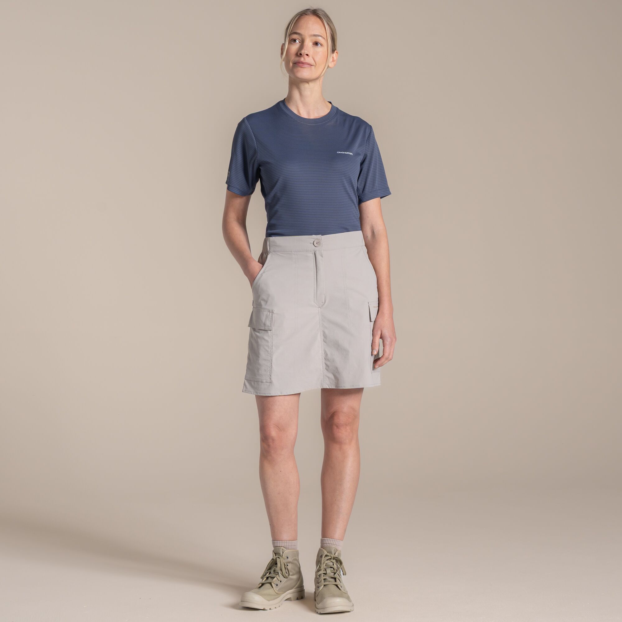 NosiLife Pro Cargo Skort Soft Mushroom - Image 2